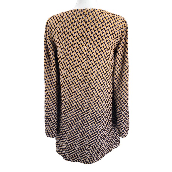 C/MEO COLLECTIVE Womens Size Small Geometric Retro Bell Sleeve Draped Dress - Picture 2 of 9